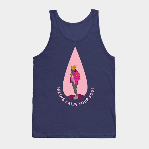 Hiking Calm Your Soul Tank Top by Folkbone